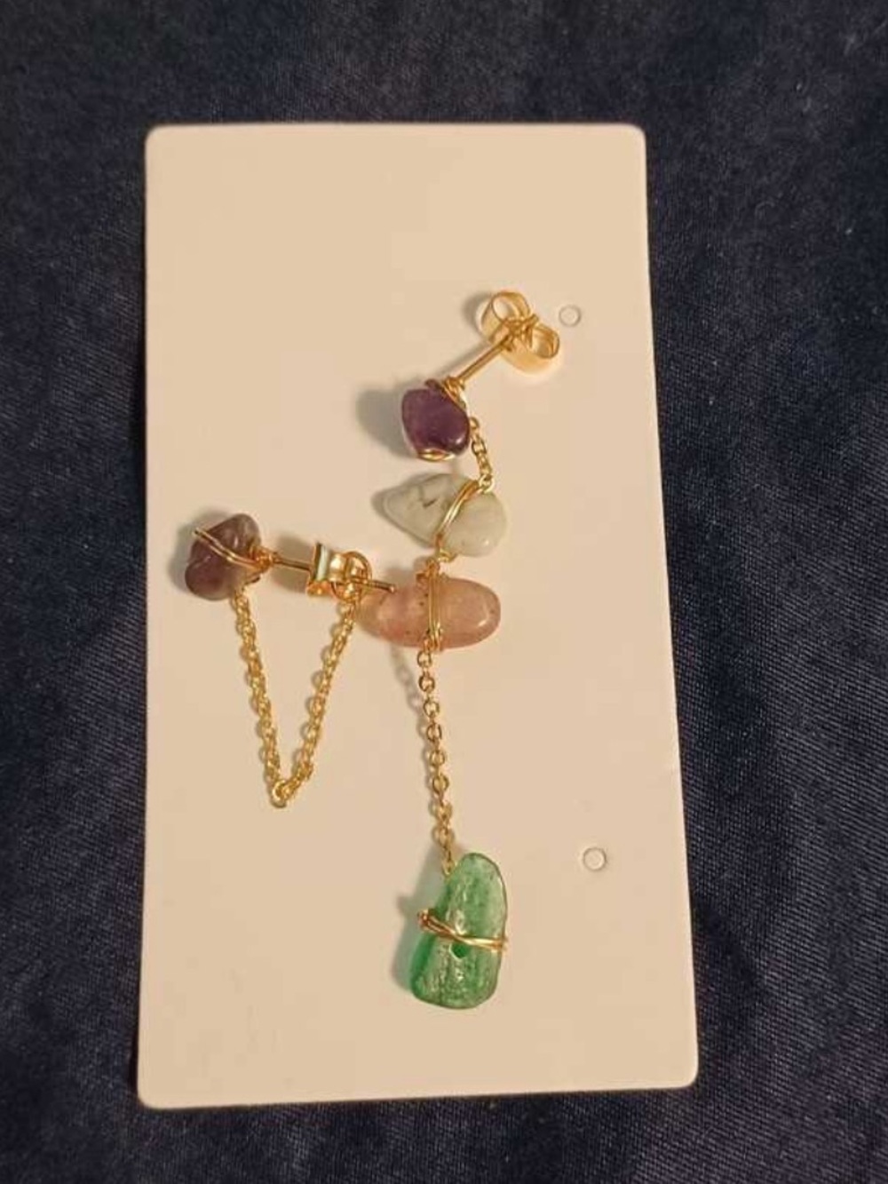 🔮 Mismatched Stone Earrings 🔮 - Picture 4 of 7